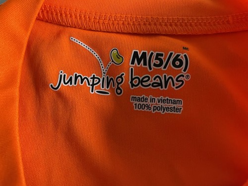JUMPING BEANS Boys Size Medium 5/6 Orange Graphic Tank Top NWOT - Picture 4 of 7