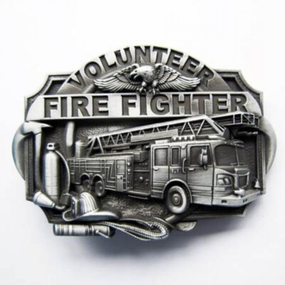 Buckle Freiwillige Feuerwehr, Firefighter, Fire Brigade, Vintage, Gürtelschnalle