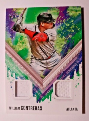 ゲームセンター・ゲームカード WILLIAM CONTRERAS 2021 DIAMOND KINGS DUAL RELIC HOLO SILVER WILLIAM CONTRERAS