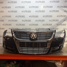VW EOS MK1 CONVERTIBLE FRONT BUMPER BLACK LC9X 2006-2009 CHECK