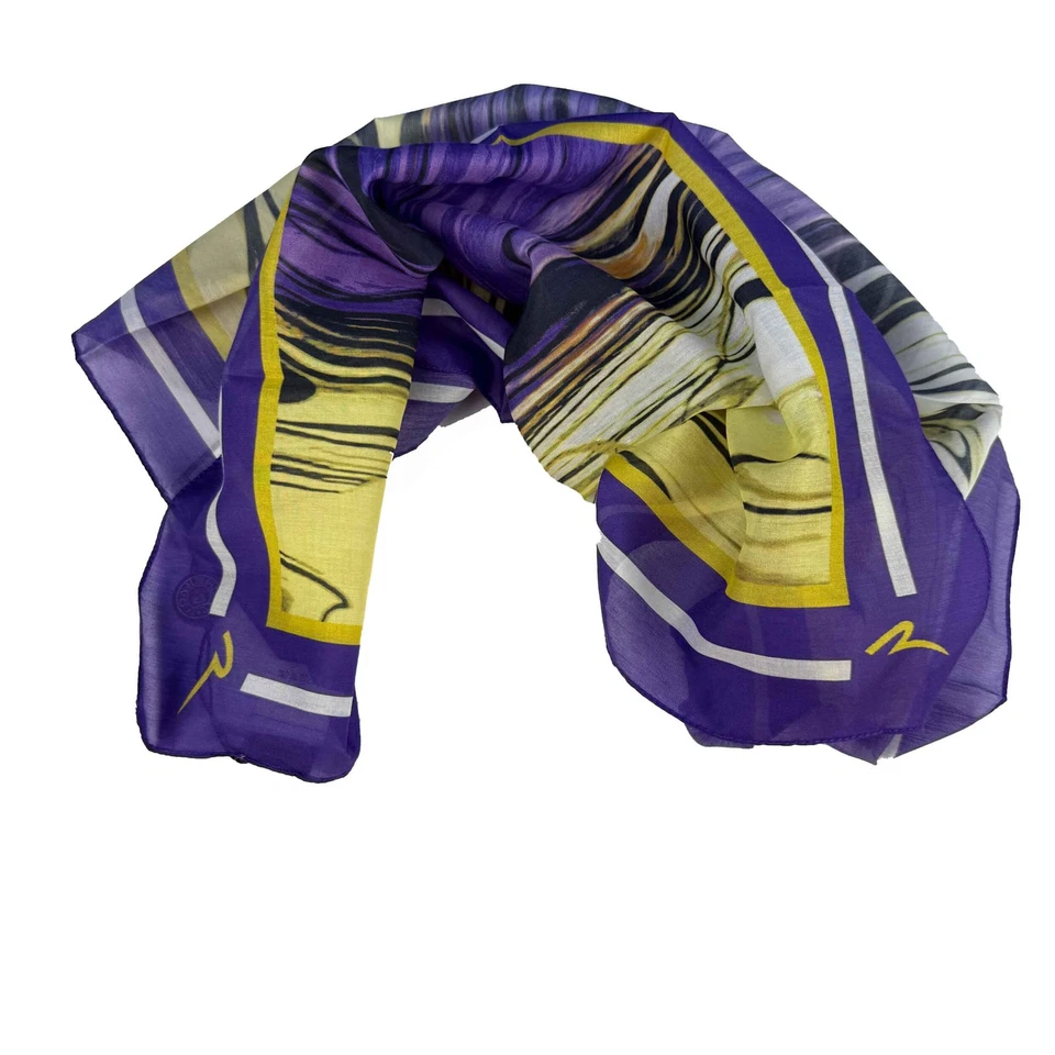 original CHERVO Golf Halstuch Schal Yabber lila gemustert 82G neu