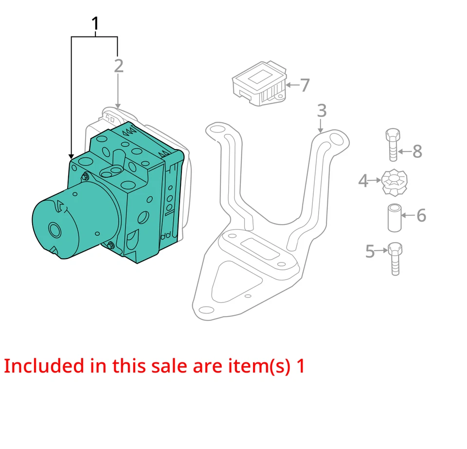 Anti-Lock Brake Part Assembly Without Automatic Park Fits 15-19 BMW X6 2055558 - Image 3 of 4