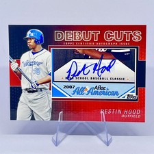 Destin Hood 2010 Topps Pro Debut AFLAC Debut Cut Auto #DC-DH #/106 Lake Monsters