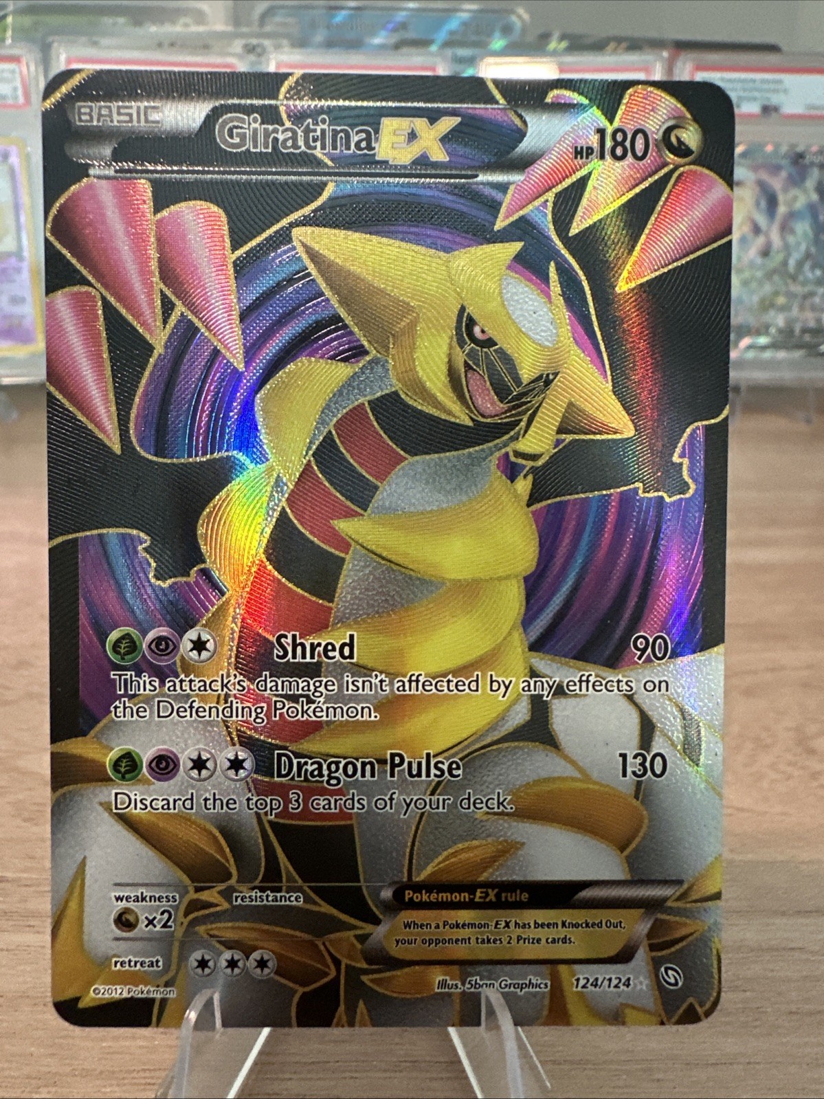 Pokemon Giratina EX 124/124 Dragons Exalted Ultra Rare NM Condition