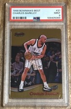 1998 Bowman's Best #21 Charles Barkley Refractor PSA 9 MT 142/400 (65208)