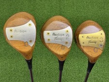 MacGregor Tourney 693T Tommy Armour Persimmon 1 2 3 WOOD SET Right Handed Steel