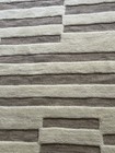 Modern Geometric Area Rug 8 x 10  Rectangle Living Room   100% Wool  Ivory  — photo 1