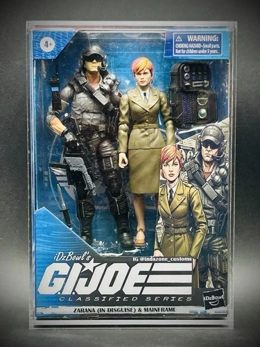 Zarana (in disguise) and Mainframe Classified GI Joe Customs W/ Case MiniPoster