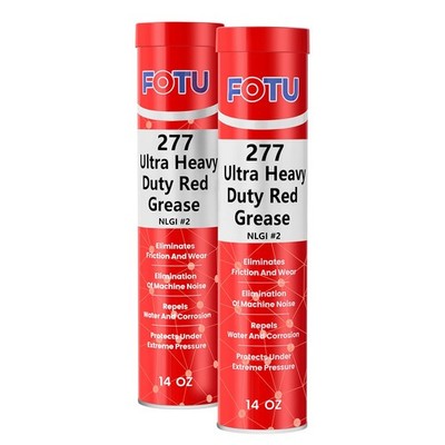FOTU 277 Ultra Heavy-Duty Red Grease 2 Wheel Bearing Grease Tube,2x14oz,Multi...