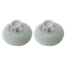 2Pcs Bath Sponge Brush with Suction Cup Shower Loofah Sponge Bath Mesh for C...