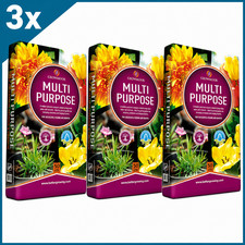 GROWMOOR 150 LITRE MULTI ALL PURPOSE COMPOST 3 x 50L BAGS CONTAINERS GARDEN NEW 0.20 per litre