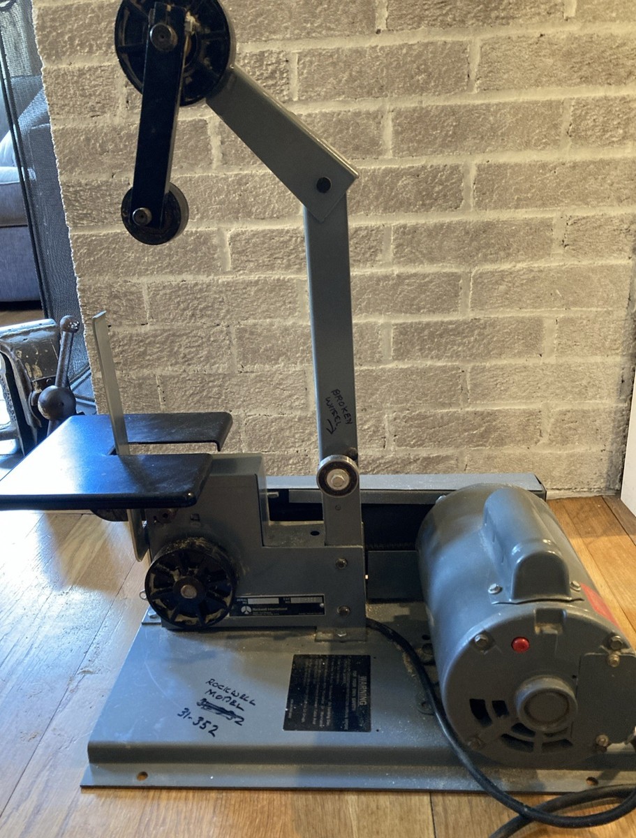 Rare Vintage ROCKWELL Sander/Grinder# 31-352 W/Motor Sanding