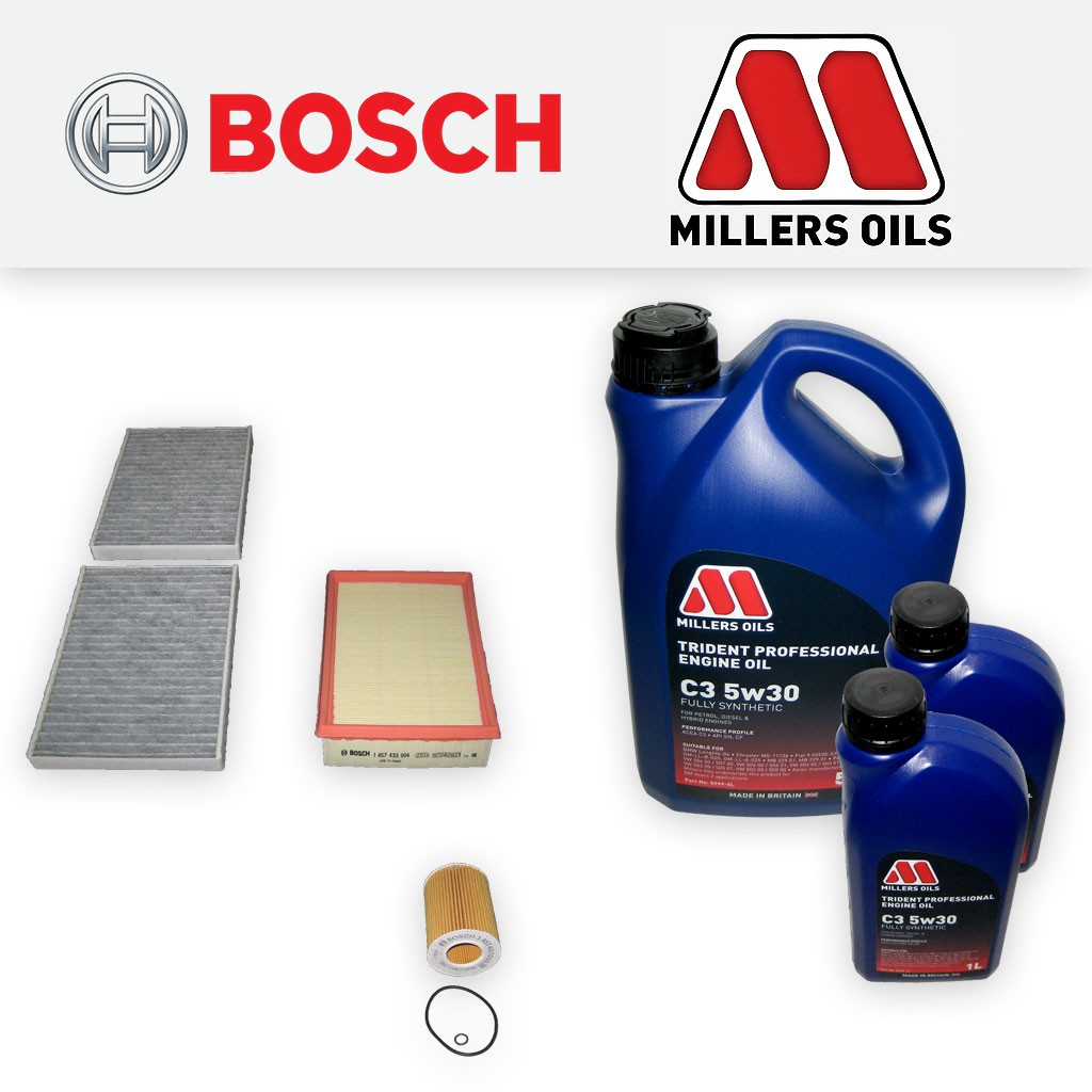 SERVICE KIT for BMW 5 SERIES (E39) 530I OIL AIR CABIN FILTERS +OIL (2000-2003)