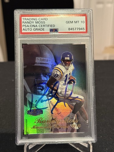 Randy Moss #5 1998 Flair Showcase card