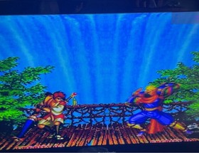 Neo Geo console, 2 controllers, 5 ROM cartridges, and 1 memory card.Tested 