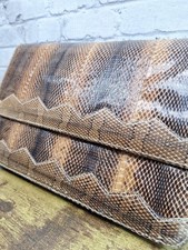 Unique Vintage Snakeskin Purse Shoulder Bag 9 Inch By 6 Inches