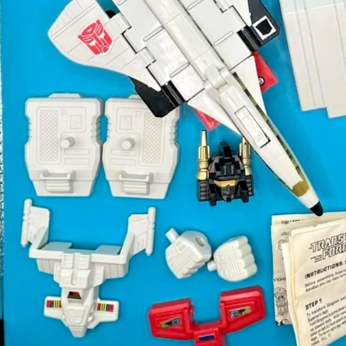 Boneco Hasbro Silverbolt com CAIXA 100% completo 1986 vintage G1 Transformers - Imagem 3 de 4