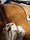 Lucchese Brown Leather Western Cowboy Boots Embroidered Shaft US 11 — photo 7