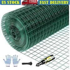 Welded Wire Mesh 1x1in Animal Cage Garden Fence Netting Roll 48in x 100ft New