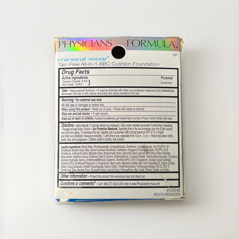 Physicians Formula Mineral Wear All-In-1 Cushion Foundation #6656-Light. READ - Image 2 of 4