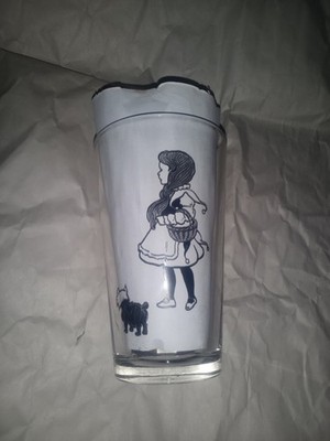 Vintage Wizard Of Oz DOROTHY & TOTO Libbey Duratuff USA Glass Tumbler 1960s RARE