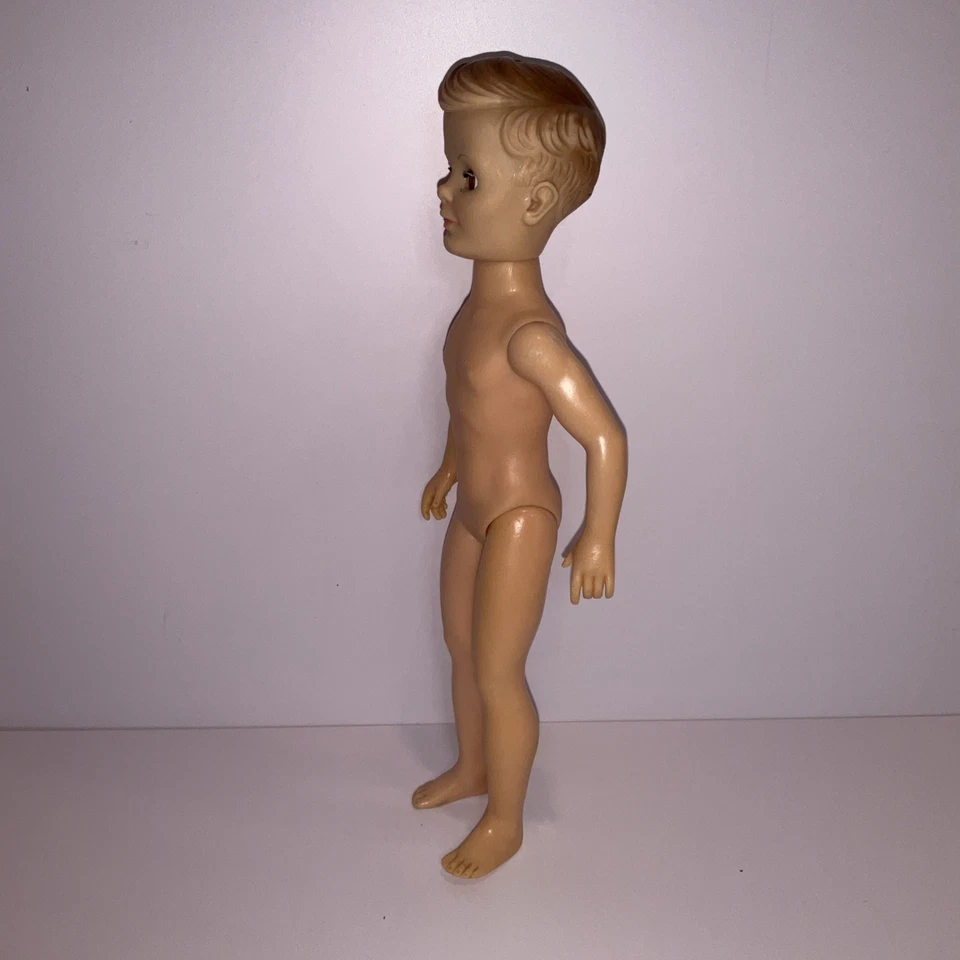 "Muñeca de colección Uneeda Bob Teen Boy 11"" cabello moldeado ojos para dormir bonita rara! Foto 3 de 4