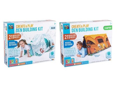 211 Teile Bauen Sie Ihre eigene Höhle Kit Spielen Kind Bau Fort Zum Selbermachen Basteln Set Geschenk