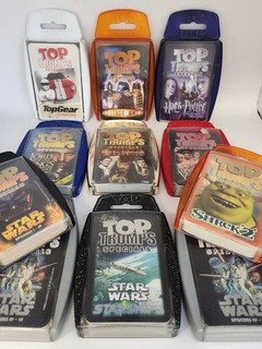 Top Trumps Card Games Bundle Job Lot Star Wars Doctor Who Harry Potter A96 Y427