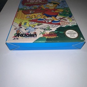 vintage NES NINTENDO THE SIMPSONS BART VS THE SPACE MUTANTS VIDEO GAME boxed