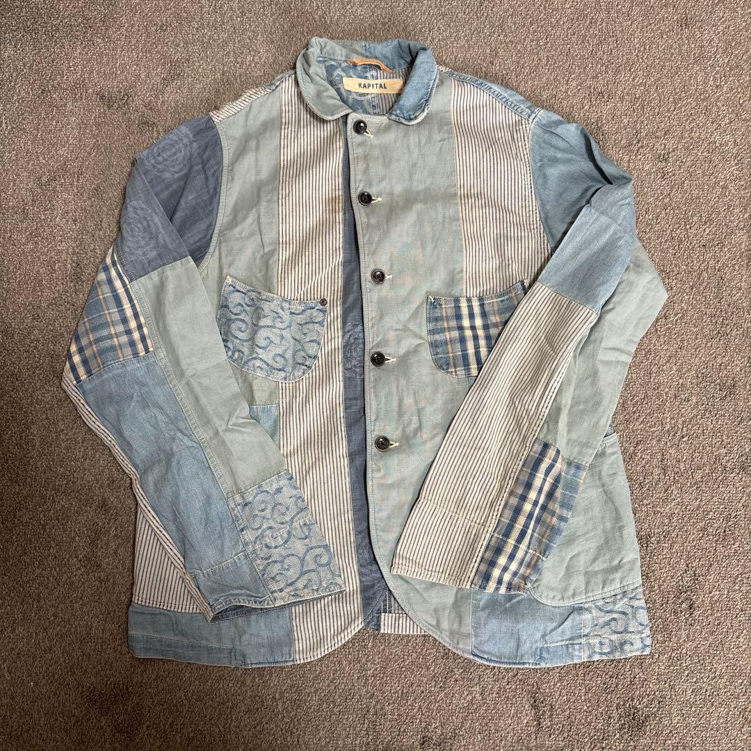 KAPITAL Rebuild Patchwork Coverall Jacket Size L … - image 1