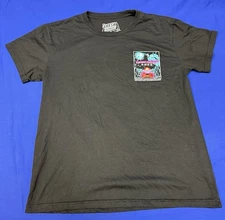 Fresh Laundry Tokyo Racing Graphic Tee Black Car Retro Neon Size L