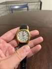 Vintage  Seiko Sports 50 7N42-8079 Gold Tone Date Men  Watch Japan New Battery