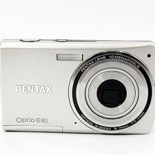 PENTAX Optio E80 Silver Compact Digital Camera Tested Working Seller Japan