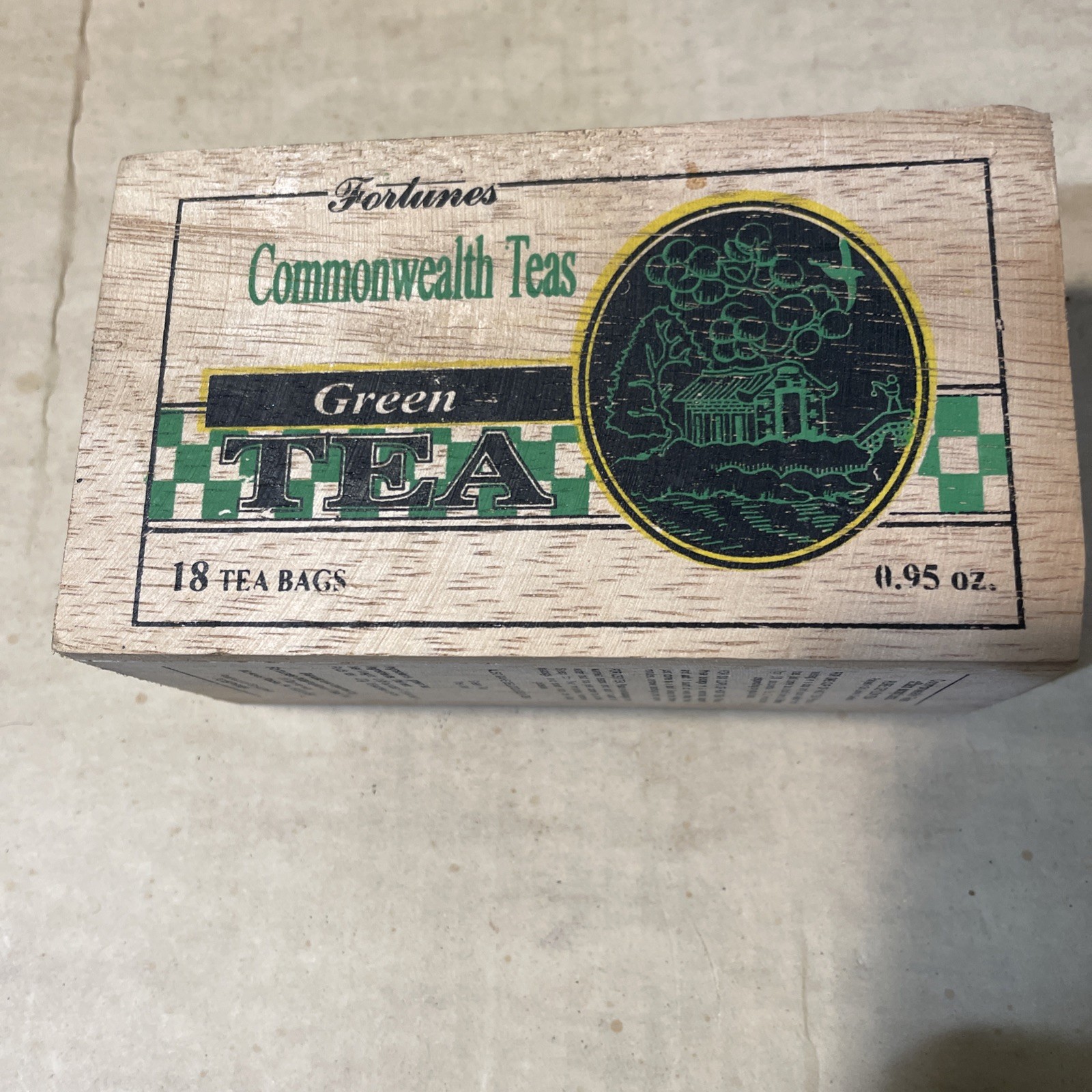 Box Decorative Fortunes Green Tea Commonwealth Teas