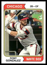 Romy Gonzalez 2023 Topps Heritage #634 White Sox MLB READ FREE SHIP AutographDen