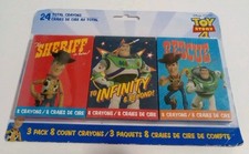 Disney Pixar TOY STORY 4, 3 Pack 8 Count Crayon Set Peachtree Playthings 2019