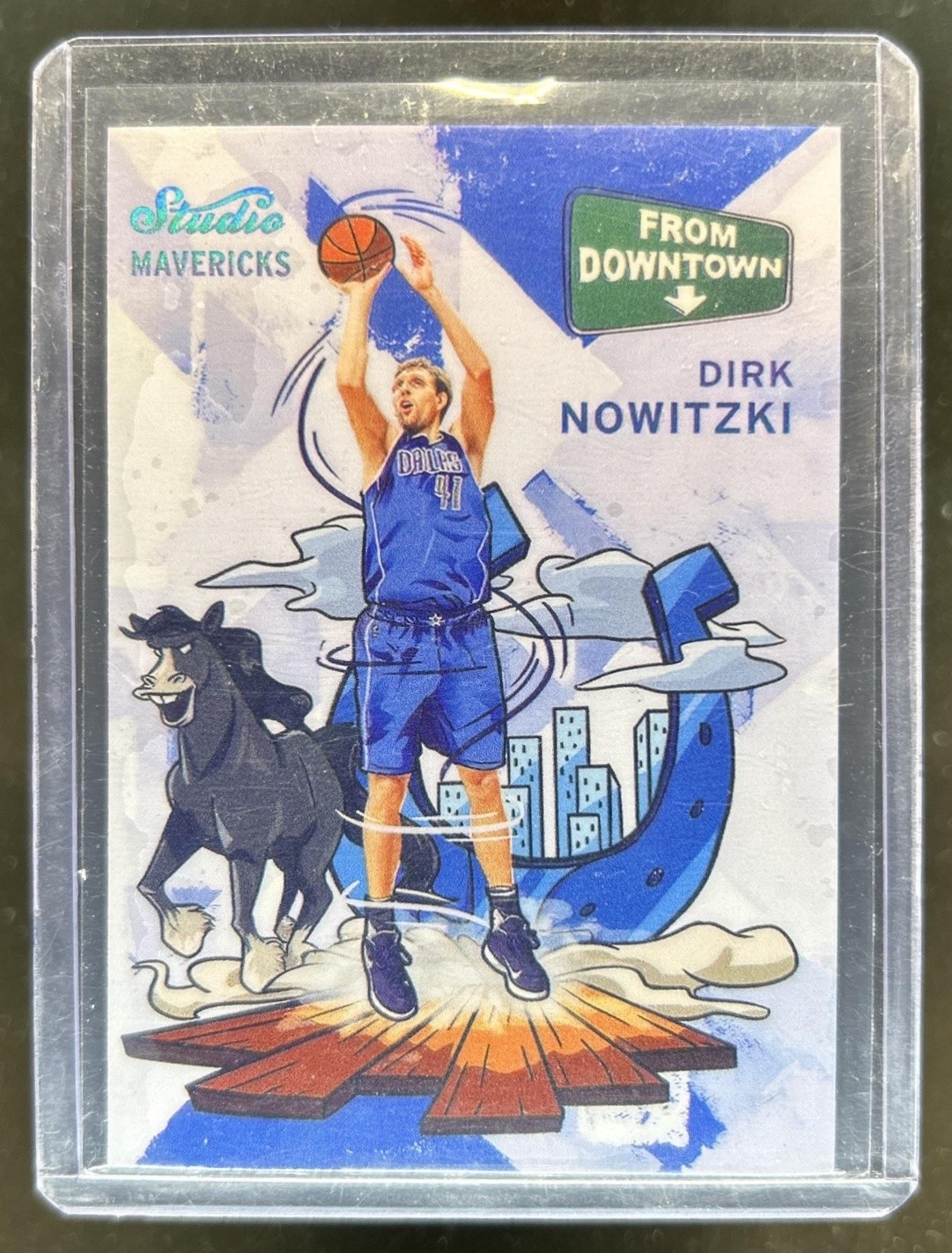 2016-17 Panini Studio Dirk Nowitzki From Downtown! SP #FD16 Mavericks
