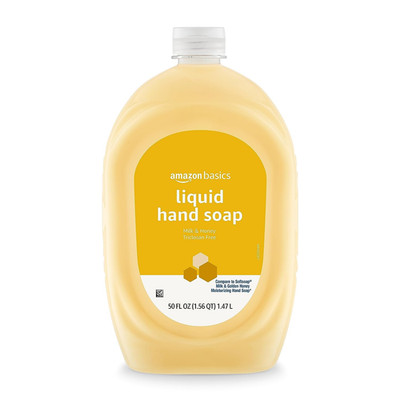 Liquid Hand Soap Refill, Milk and Honey Scent, Triclosan-Free, 50 Fluid Ounces, 