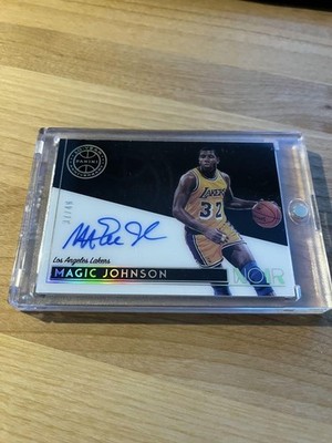 2018 Panini Noir GUARANTEED BY PANINI Magic Johnson Lakers Auto /49 #AS-MJ