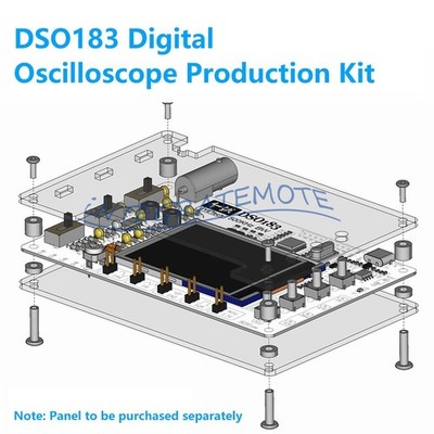 DIY Electronic Kit DSO183 Digital Oscilloscope DIY Teaching DC5V 0-500KHz Type C
