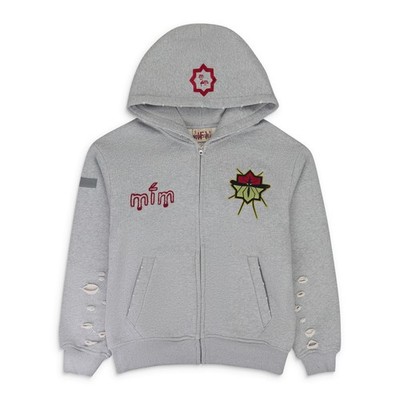 NWT MURD333R.FM GREY SPECIAL OPS HOODIE SIZE L $180