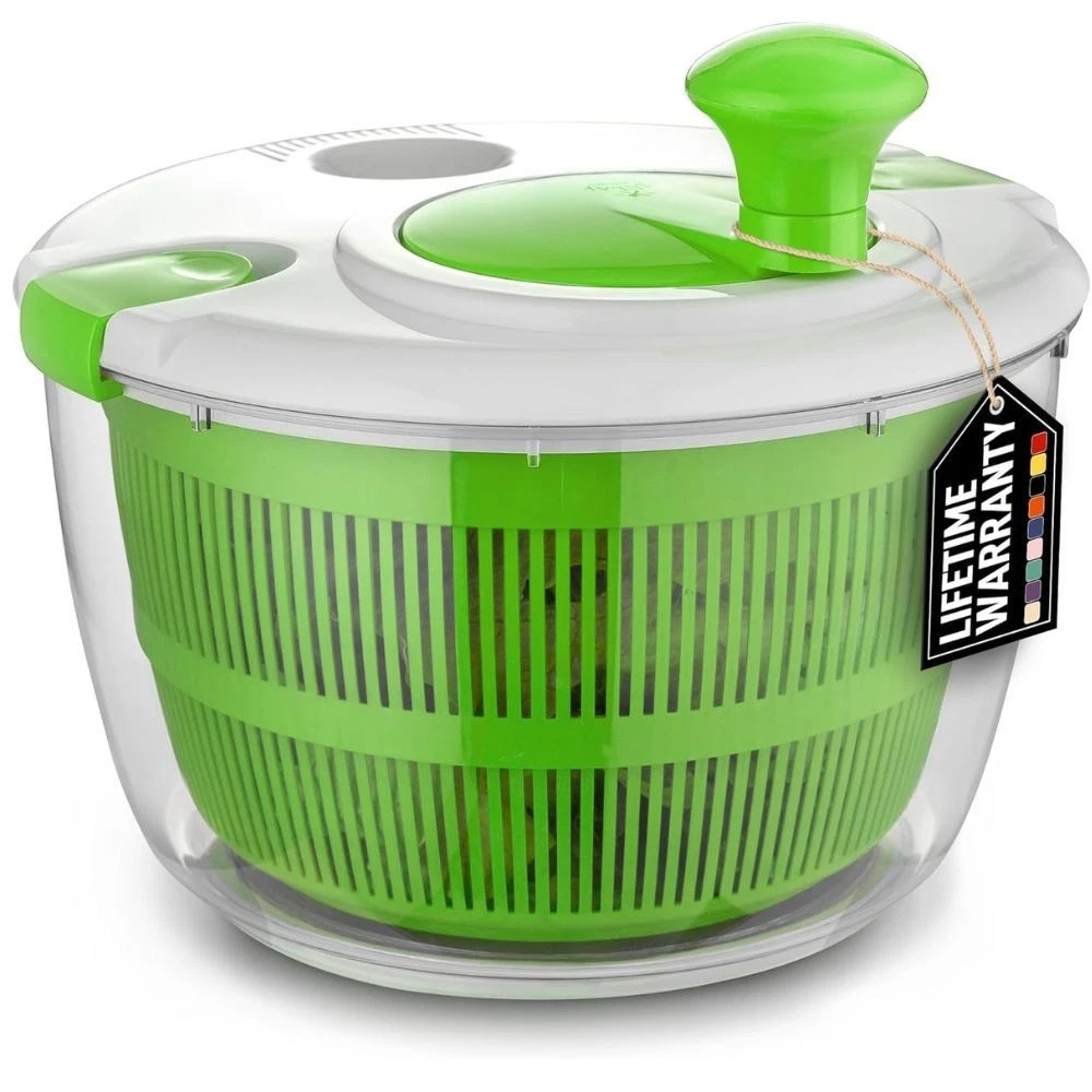 Zulay Kitchen Salad Spinner Large 5L Capacity - Manual Lettuce Spinner
Opens in a new window or tab