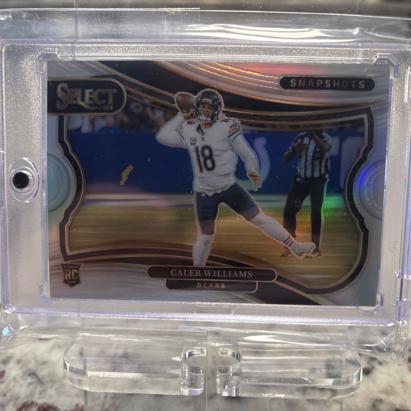 2024 Panini Select - Snapshots Caleb Williams #14 Silver Prizm (RC)