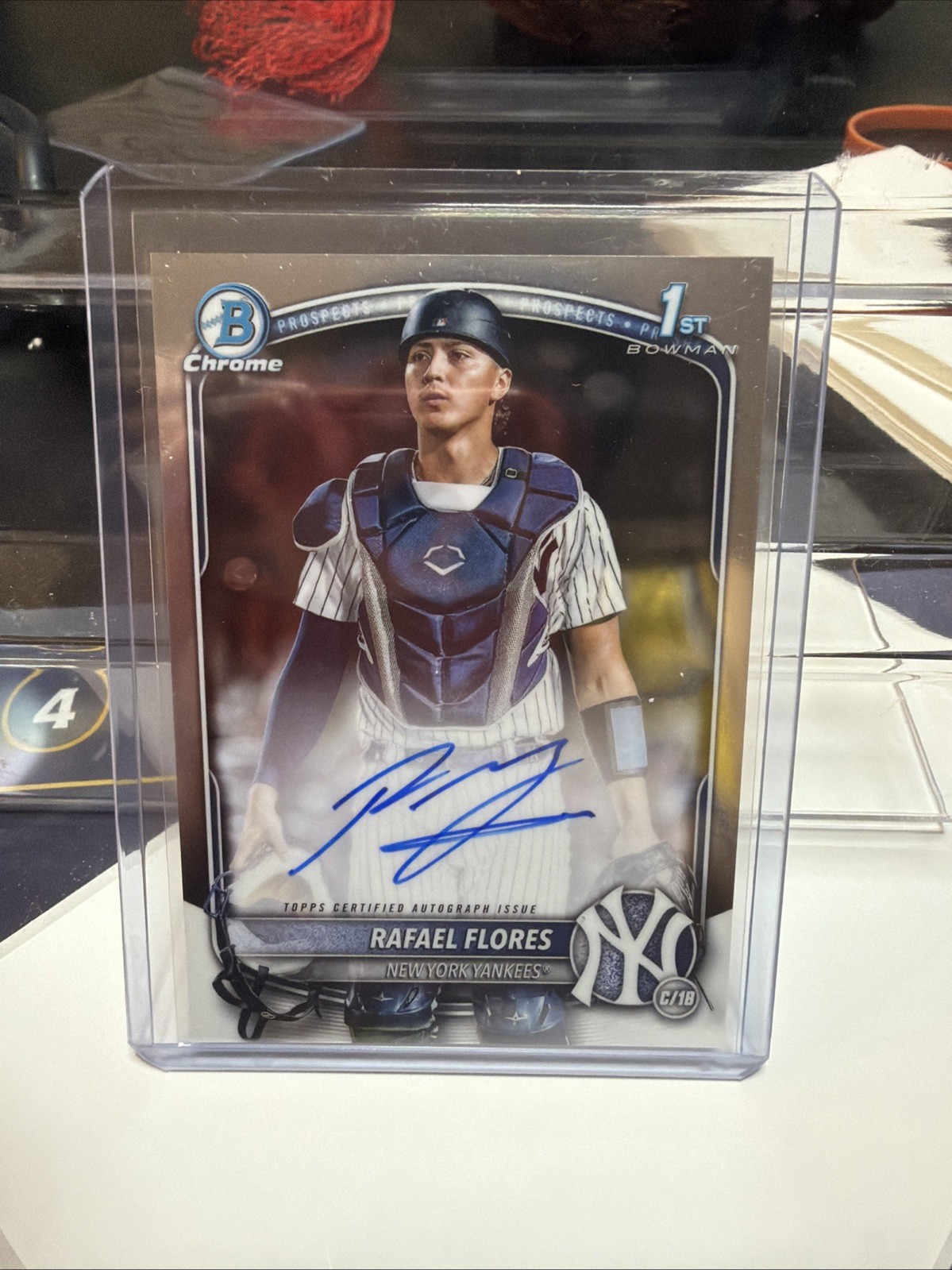 2025 Bowman - Chrome Prospect Autographs Rafael Flores #CPA-RF (AU, RC)