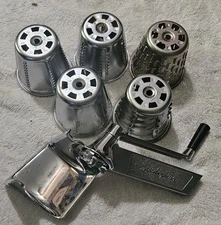 Vtg Saladmaster Food Processor Lot- NO base