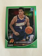 2025-26 Bowman Chrome #BCV-196 Oso Ighodaro Green Refractor /99 Phoenix Suns