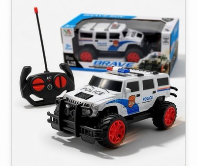 RC Polizei SUV Truck Maßstab 1:18 ferngesteuertes Auto mit Beleuchtung mutig SUV Spielzeug