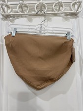 American Eagle Bandeau Swim Top Medium NWOT Built-In Cups, Lined, Camel