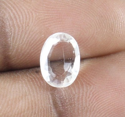 2,95 Ct Zertifiziert Natur Weiß Goshenit Beryll Oval Gemm T43194