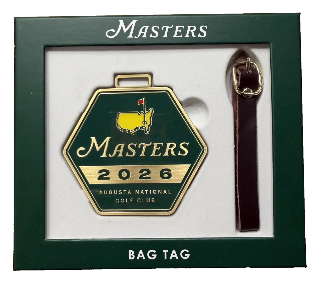 2026 Masters Tournament Augusta National Golf Metal Bag Tag w